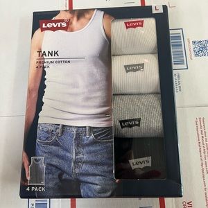 Levis 4 pack tank top